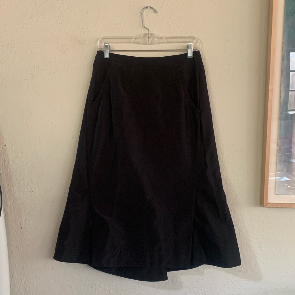 Uniqlo Silk Blend Flare Skirt